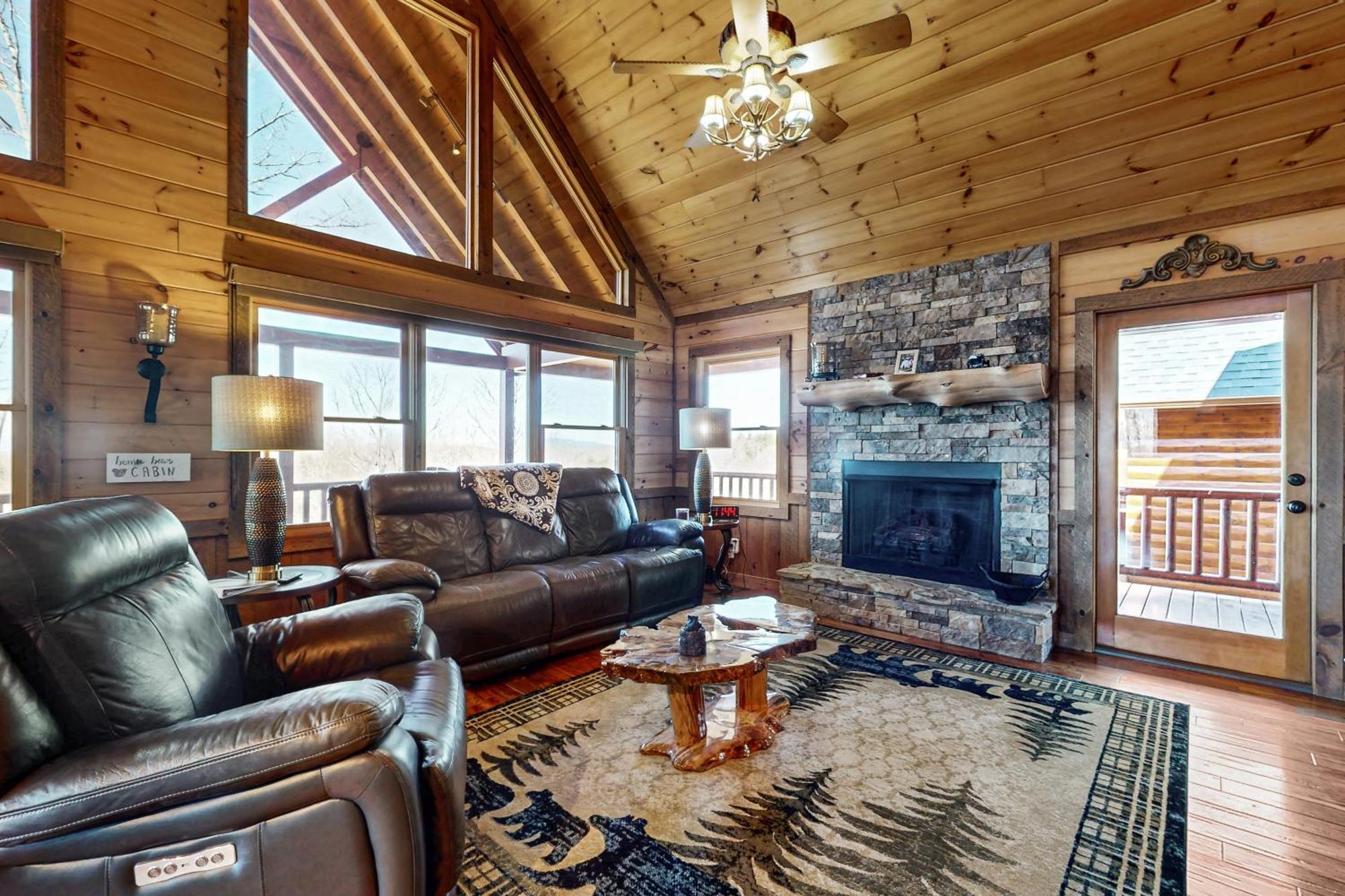 Bougie Bear Cabin Morganton Exteriör bild