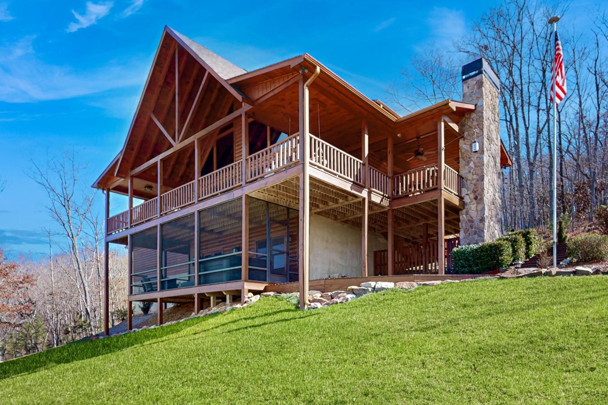 Bougie Bear Cabin Morganton Exteriör bild